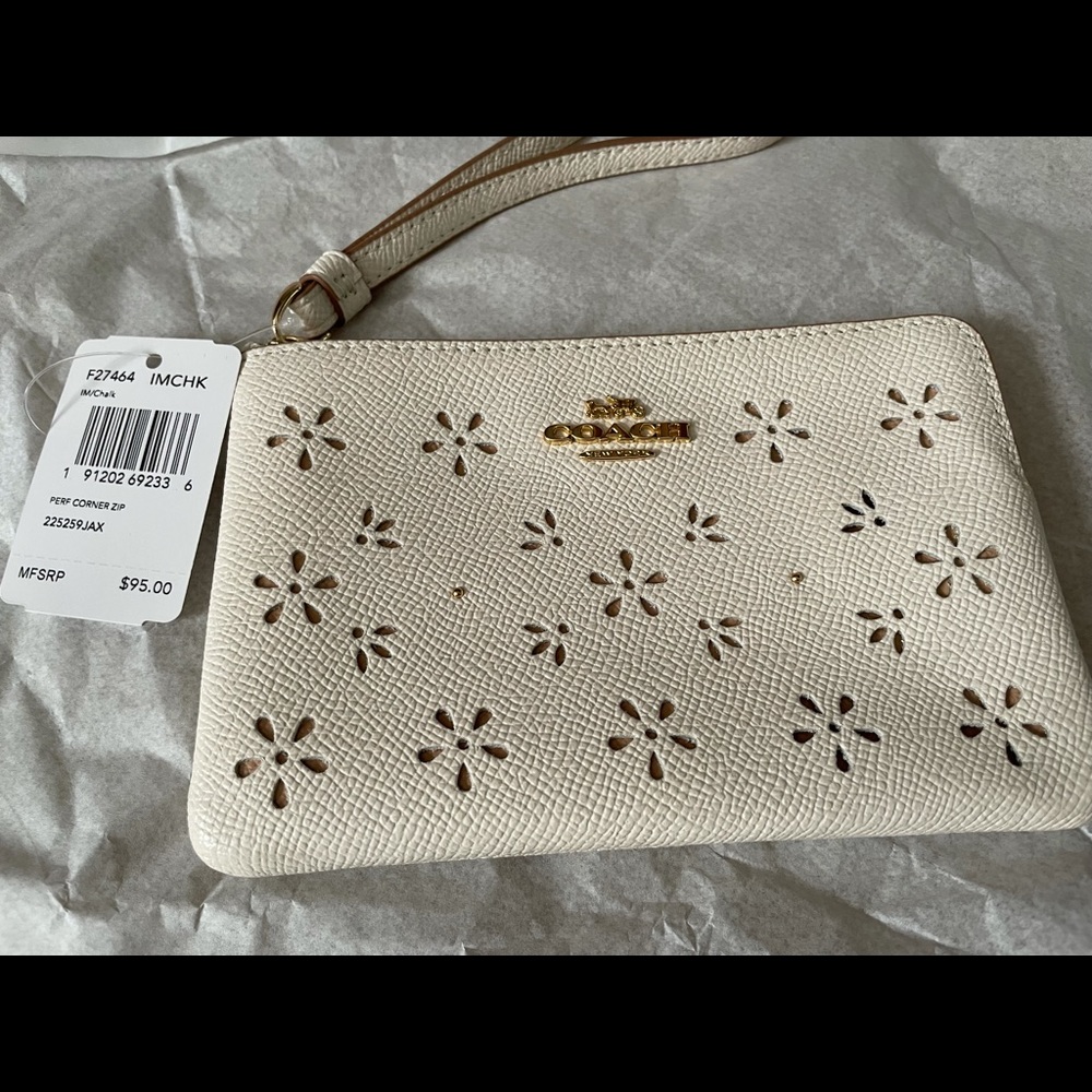 Floral Coach Wristlet